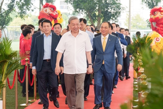 Tổng Bí thư Tô Lâm dự lễ khởi công sân vận động 60.000 chỗ ngồi