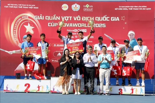 Kết thúc Giải Quần vợt vô địch quốc gia - Cúp NovaWorld 2025
