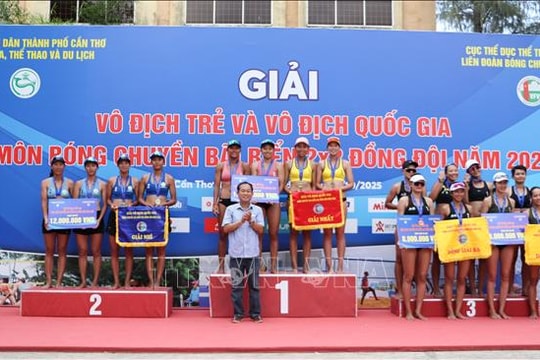 Bế mạc Giải vô địch quốc gia môn Bóng chuyền bãi biển 2x2 đồng đội