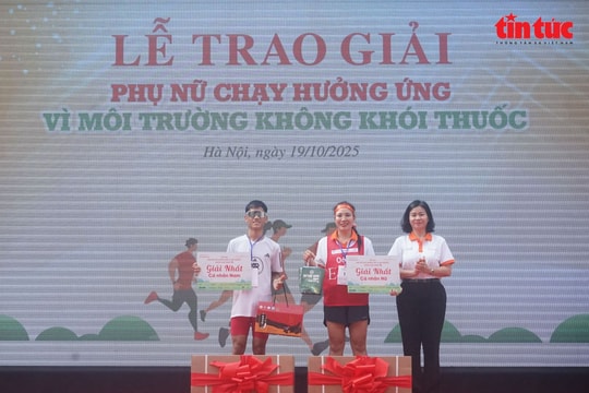 Lần đầu tiên tổ chức giải chạy ‘Phụ nữ chạy hưởng ứng Vì môi trường không khói thuốc’