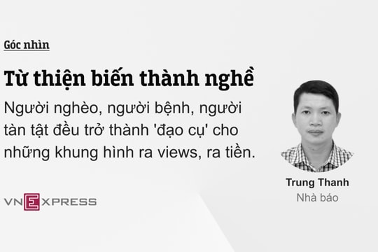 Từ thiện biến thành nghề