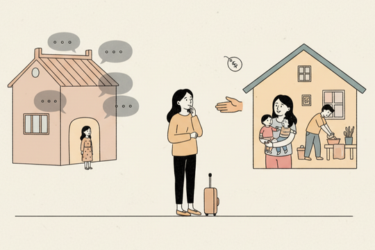 Chồng công tác xa, tôi sợ lại phải sống cùng bố mẹ anh