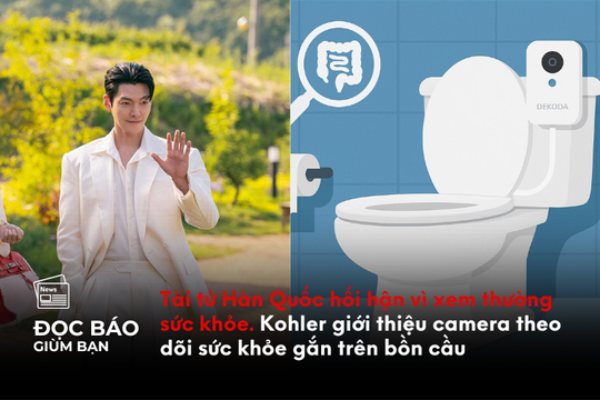 Tài tử Hàn Quốc hối hận vì xem thường sức khỏe. Kohler giới thiệu camera theo dõi sức khỏe gắn trên bồn cầu