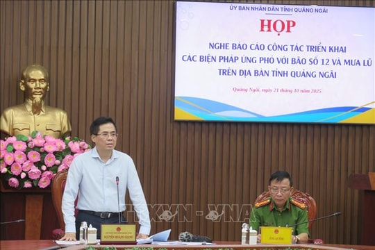 Chủ tịch UBND tỉnh Quảng Ngãi: Sẵn sàng ứng phó ba loại hình thiên tai