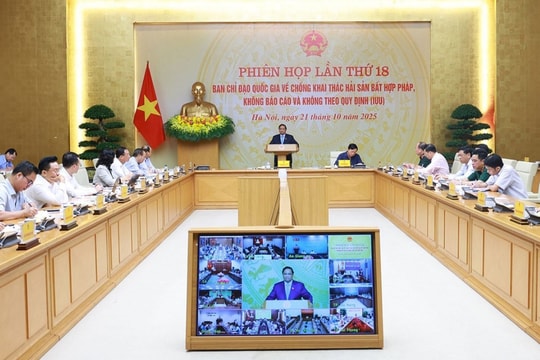 Thủ tướng Phạm Minh Chính: Đánh giá cán bộ thực hiện chống khai thác IUU theo Quy định của Bộ Chính trị