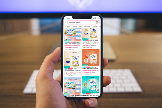 Lazada hợp tác hơn 15 thương hiệu, cung cấp sữa chính hãng