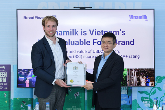 Vinamilk lần đầu vào nhóm 5% thương hiệu mạnh toàn cầu