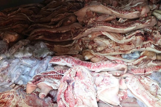 Chủ lò mổ găm 38 tấn thịt nhiễm dịch tả lợn châu Phi chờ bán