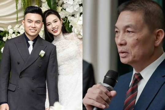 Phát biểu xúc động của bố chồng Hoa hậu Đỗ Thị Hà
