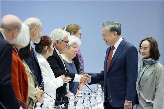 Tổng Bí thư Tô Lâm tiếp Hội hữu nghị Phần Lan - Việt Nam và nhóm chuyên gia Phần Lan hỗ trợ dự án tại Việt Nam