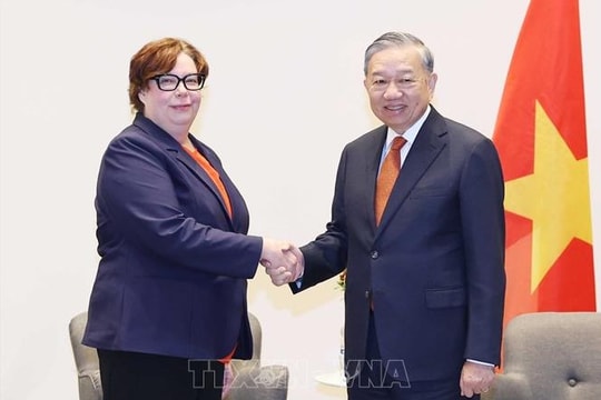 Tổng Bí thư Tô Lâm tiếp Chủ tịch Đảng Cộng sản Phần Lan