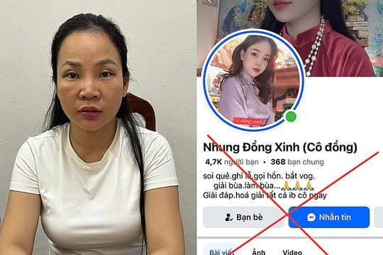 Cô đồng 'Nhung Đồng Xinh' bị khởi tố