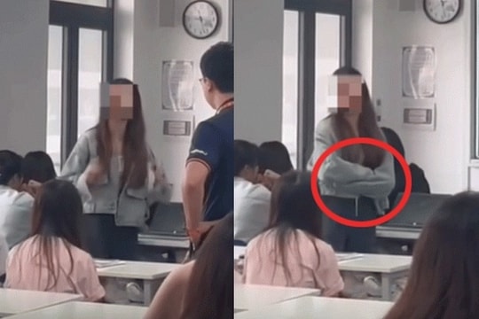 Ảo tưởng của nữ sinh viên ăn mì trong lớp, cãi tay đôi thầy giáo