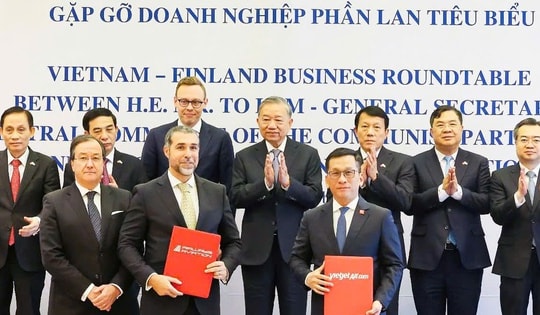 Tổng Bí thư Tô Lâm chứng kiến Vietjet ký thỏa thuận hợp tác với học viện hàng không Airways Aviation