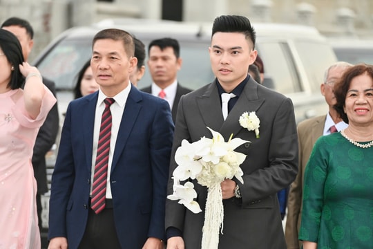 Chồng doanh nhân của Đỗ Thị Hà tới đón dâu ở Thanh Hóa