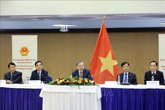 Tổng Bí thư Tô Lâm tiếp Ban lãnh đạo Hội Hữu nghị Phần Lan - Việt Nam