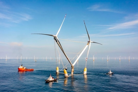 Trung Quốc phát triển turbine nổi 50 MW chống gió bão