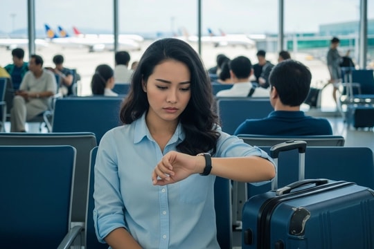 Tôi như con nợ của hãng hàng không dù bị delay hai tiếng