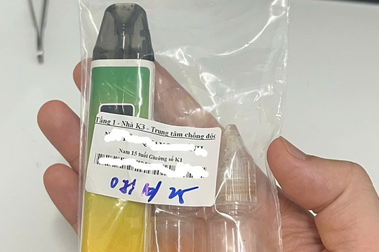 Thiếu niên 15 tuổi tổn thương não vì thuốc lá điện tử trộn ma túy