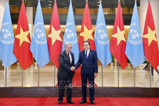 Công ước Hà Nội: Chủ tịch Quốc hội Trần Thanh Mẫn tiếp Tổng Thư ký Liên hợp quốc