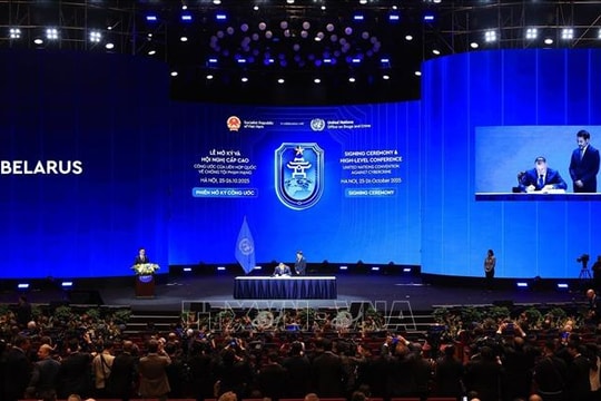 Truyền thông quốc tế đưa tin đậm nét về lễ ký Công ước Hà Nội