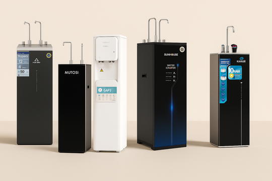 6 máy lọc nước với công nghệ ion kiềm