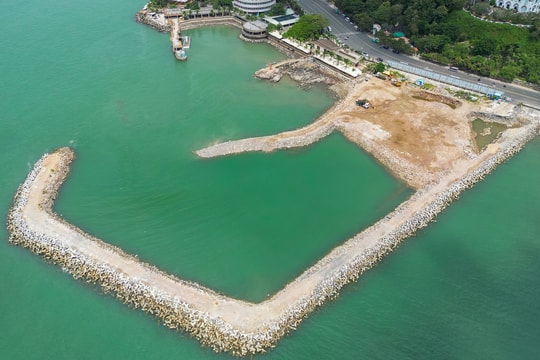 Dự án dùng hơn 15.000 tấn chất thải xây dựng san lấp biển Vũng Tàu