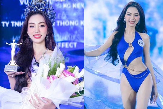 Sắc vóc người đẹp vừa đăng quang Hoa hậu Sinh viên Việt Nam 2025