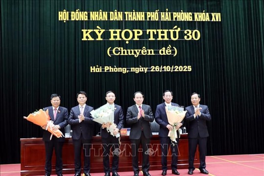 Bầu bổ sung Phó Chủ tịch HĐND và 2 Phó Chủ tịch UBND thành phố Hải Phòng