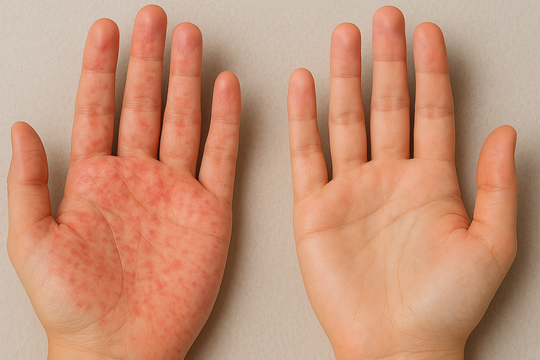 Dấu hiệu ở tay cảnh báo gan yếu