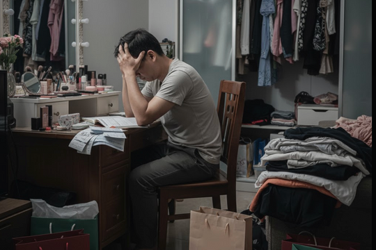 Khổ tâm vì vợ lương 12 triệu mua mỹ phẩm, quần áo hết 3 triệu