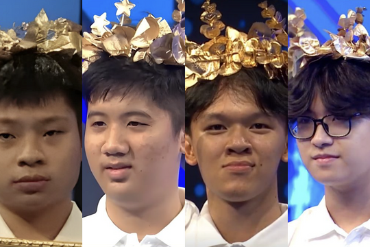 4 nam sinh cạnh tranh ngôi quán quân Olympia 2025