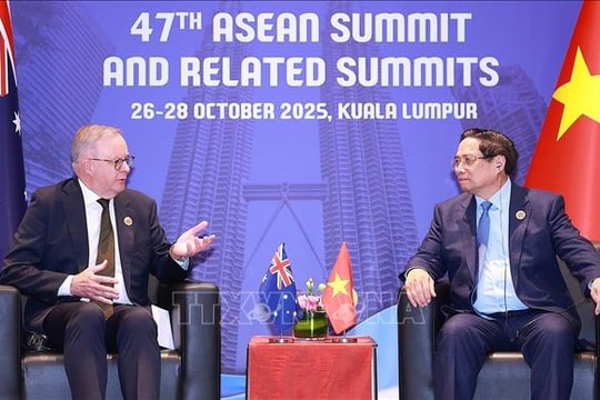 Thủ tướng Phạm Minh Chính gặp Thủ tướng Australia và Phó Thủ tướng Nga