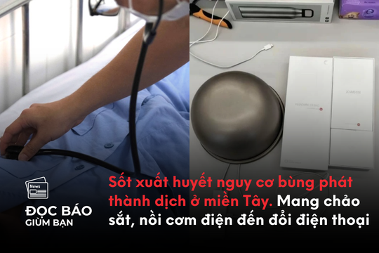 Sốt xuất huyết nguy cơ bùng phát thành dịch ở miền Tây. Mang chảo sắt, nồi cơm điện đến đổi điện thoại