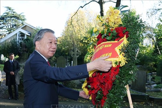 Tổng Bí thư Tô Lâm viếng Lãnh tụ của giai cấp vô sản Karl Marx