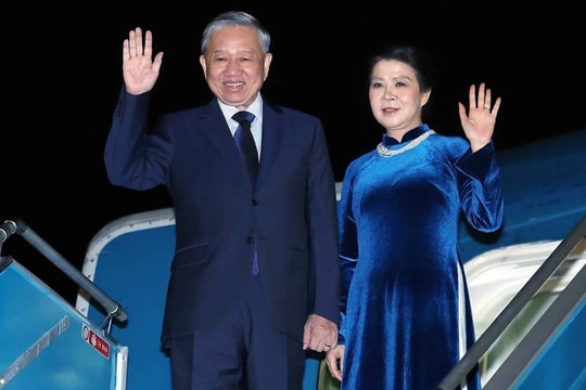 Tổng Bí thư Tô Lâm và phu nhân lên đường thăm Anh