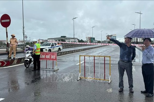 Phân luồng từ xa lên cao tốc Đà Nẵng - Quảng Ngãi khi cấm cầu Châu Ổ