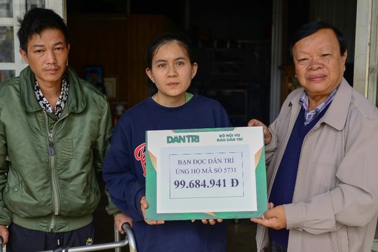 Bạn đọc hỗ trợ người vợ chăm chồng trọng bệnh hơn 110 triệu đồng