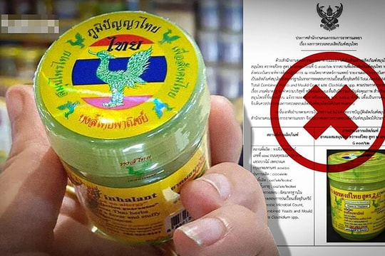 Thái Lan thu hồi 200.000 lọ dầu hít thảo dược nhiễm khuẩn