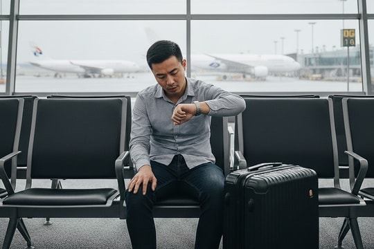 Tôi bị delay ba chuyến bay trong một tháng