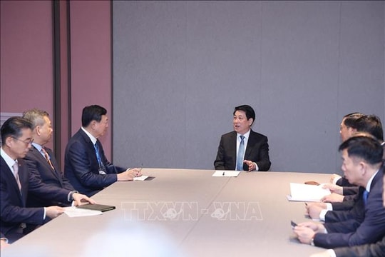 Chủ tịch nước Lương Cường tiếp Chủ tịch Tập đoàn Lotte