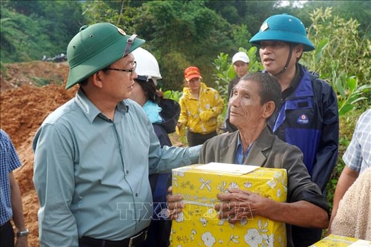 Kiểm tra tình hình ứng phó, khắc phục mưa lũ tại tỉnh Quảng Ngãi