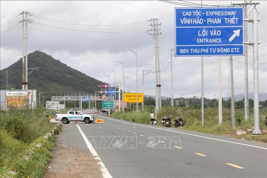 Thông tuyến trở lại cao tốc Vĩnh Hảo - Phan Thiết