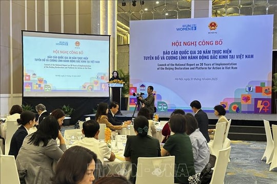 Công bố Báo cáo quốc gia 30 năm thực hiện Tuyên bố và Cương lĩnh hành động Bắc Kinh tại Việt Nam