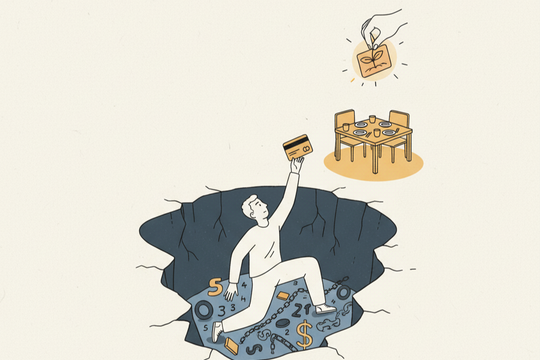 Vợ vẫn ở bên dù nhà tôi chỉ còn nửa chén gạo, gói mì, quả trứng