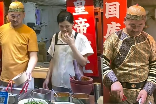 Trung Quốc: Chủ quán đổi đời nhờ hóa trang thành hoàng đế bán đậu phụ thối