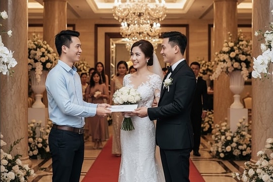Tôi trả lại 500 K khi bạn mừng cưới một triệu đồng