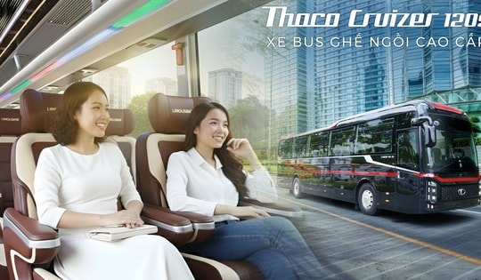 Ra mắt xe ghế ngồi cao cấp THACO Cruizer 120S thế hệ mới phiên bản 29 chỗ