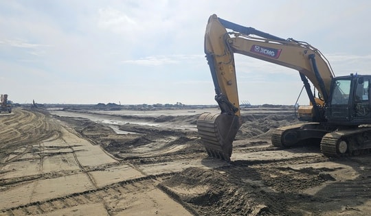 Vingroup đưa công nghệ hiện đại nhất thế giới vào san lấp nền dự án Vinhomes Cần Giờ