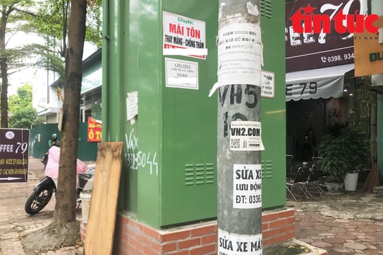 Chặn quảng cáo trên tủ điện để bảo đảm mỹ quan đô thị